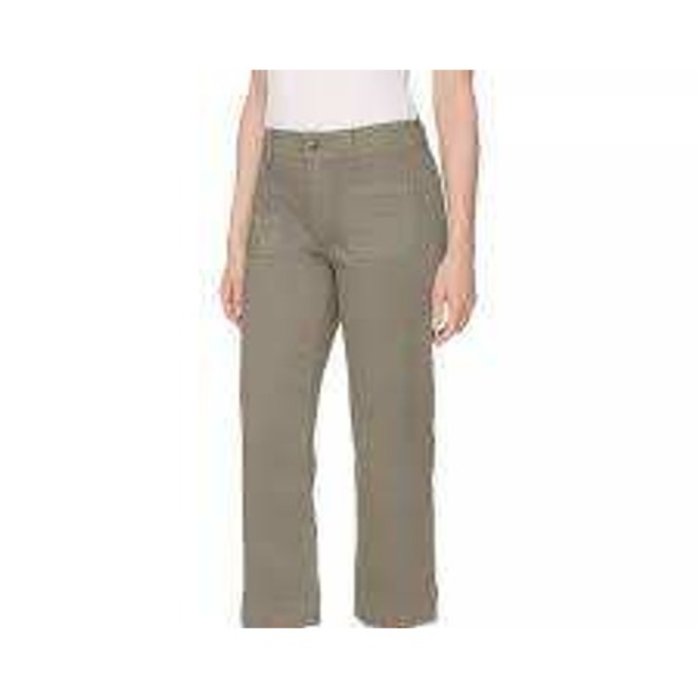 Buffalo David Bitton Womens Sage Green Utility Cropped Straight Leg Pants Size 6